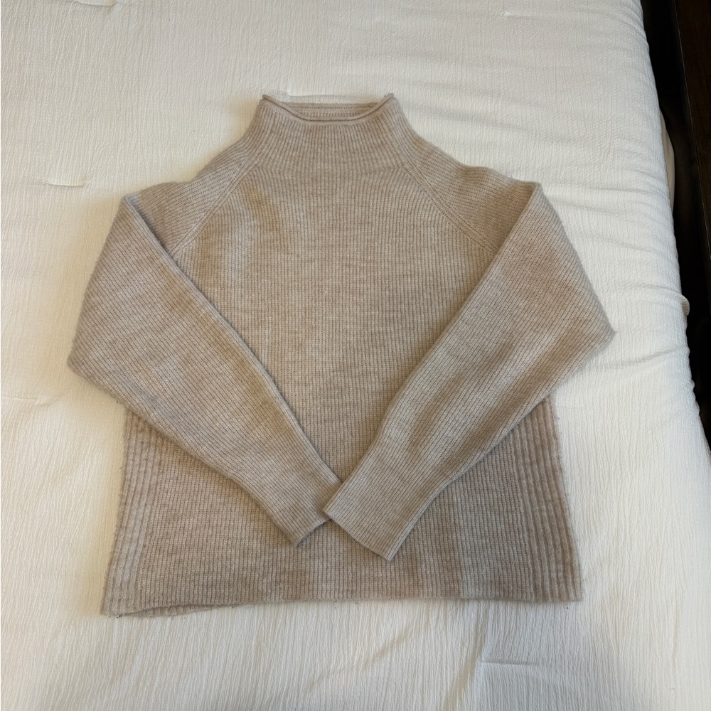 Thread & Supply Light Tan Turtleneck Sweater